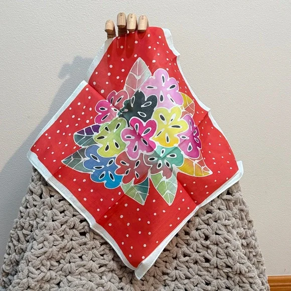 Colorful Floral Handkerchief - Picture 2 of 8